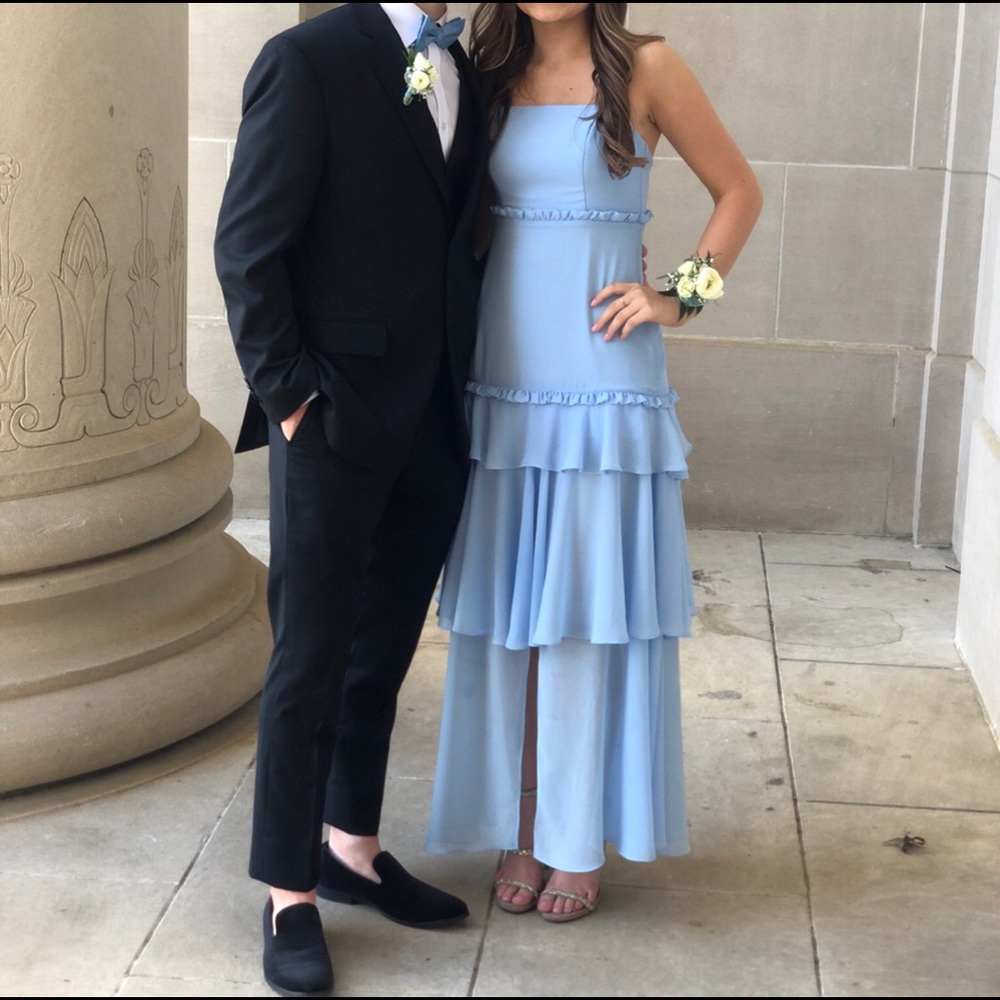 Revolve Queenie Gown in baby blue